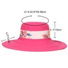 Women Floral Print Summer Sun Hat Ultra Wide Brim Wired