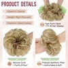 FeidyLong 2 PCS Messy Bun Hair Piece Wavy Curly Scrunchies