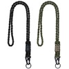 2 Pcs Heavy Duty Neck Paracord Keychain, Durable Braided Lanyard