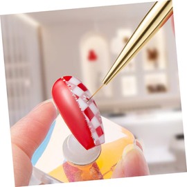 IWOWHERO Nail Art Tools Kit 3pcs Nail Liner Pen Set Manicure Brush Thin for Home Salon Use