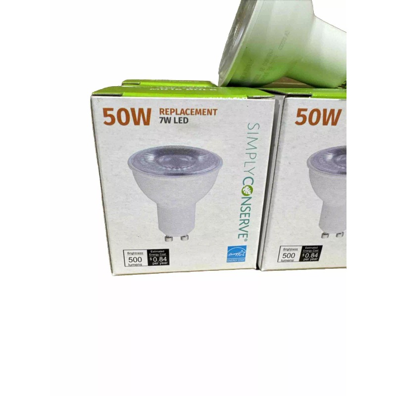Simply Safe 50W MR16 GU10 Bulbs, Bi-Pin Base Dimmable LED