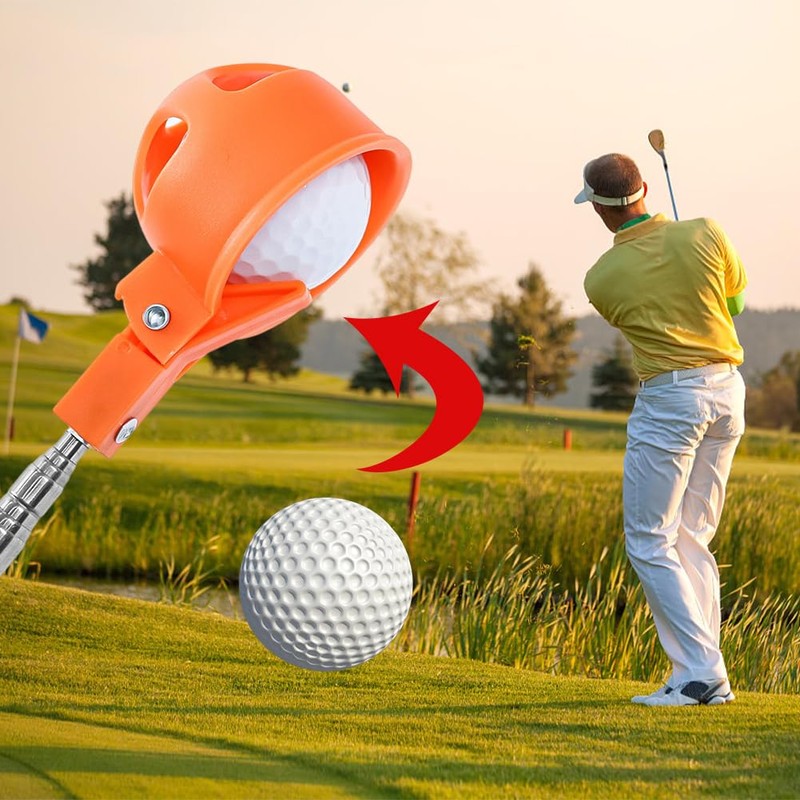 Jiakalamo Golf Ball Retriever, Portable Telescopic Scoop Saver Pick Up