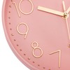 Lumuasky Pink Wall Clock Modern Battery Operated Analog Small Cute
