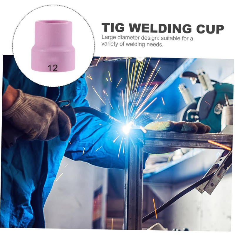 LIFKOME 2Pcs Tig Cup Replacement Heat Resistant Nozzle Shield for