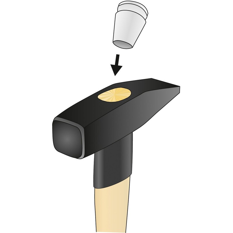 Cover Tapered Collar for Ash Handle, 2000 g, 0705 2002