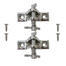 JRSHOME Updated Bimini Top Deck Hinge with Removable Pins, Marine Grade 316 Stainless Steel Deck Hinge Set with 316 Stainless Steel #5(M5) Screws, Pack of 2