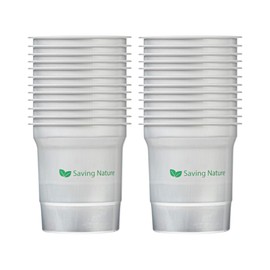 Restaurantware-Saving Nature 16 Ounce Drinking Cups, 10 Color-Changing Metal Cups - Reacts To Cold Liquids, Reusable, Aluminum Disposable Party Tumblers, Stylish, For Home, Party, And More