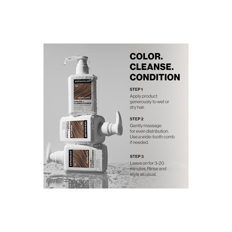 Keracolor Clenditioner MOCHA LATTE Hair Dye - Semi Permanent Hair