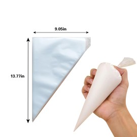 HYCSC Piping Bags - 14 Inch Disposable Icing Bags, Disposable Decorating Bags for Frosting, Pastry Bags Disposable, Great for Cakes and Cookies Decoration (200 PCS)