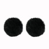 Microphone Windscreen 2 Pieces Black Microphone Windshield 0.5 cm Lavalier