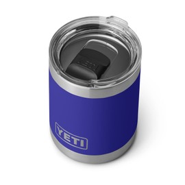 YETI Rambler 10 oz Lowball, Vacuum Insulated, Stainless Steel with MagSlider Lid, Offshore Blue
