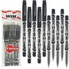 WIN 10 x 0.7mm Tip Ball Pens Force Smooth Biros