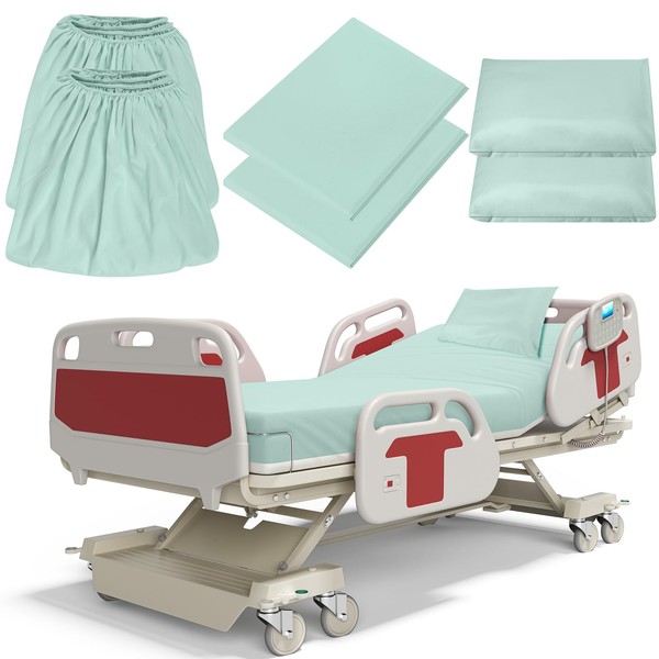 Moukeren 6 Pcs Hospital Bed Sheets for Home Use Extra