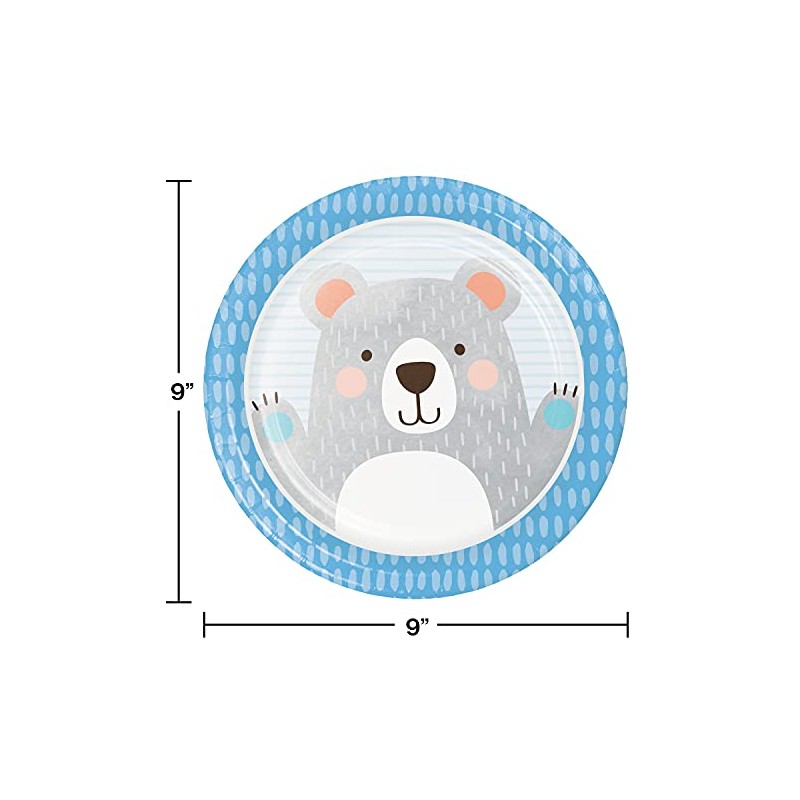 Trendware Bear Party Paper Plates, 24 Count