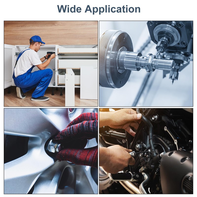 sourcing map M5-0.8x4 Square Nuts, 304 Stainless Steel Coarse Thread