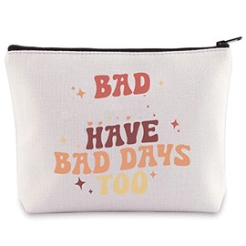 BWWKTOP Singer Album Cosmetic Makeup Bag Rap Music Lover Gifts Bad B*tches Have Bad Days Too Zipper Pouch Bag For Women Girls (Bad Days Too)