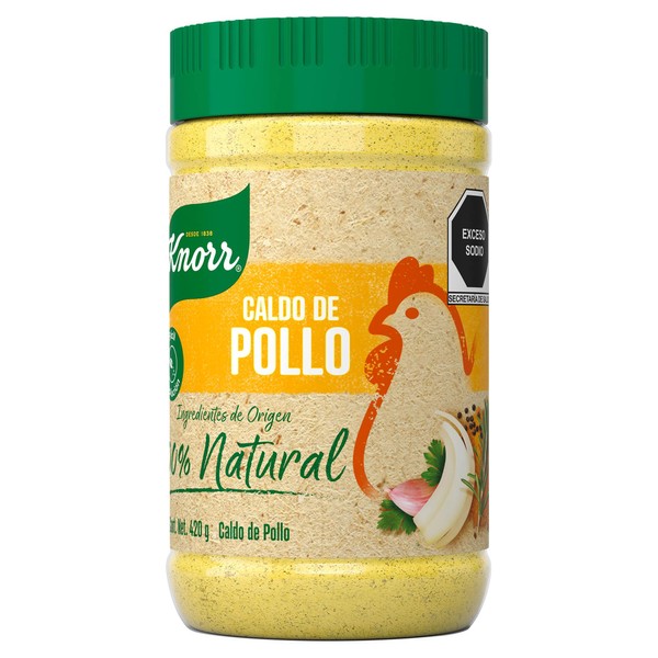 Caldo de Pollo Knorr 100% Natural en Polvo 420 g