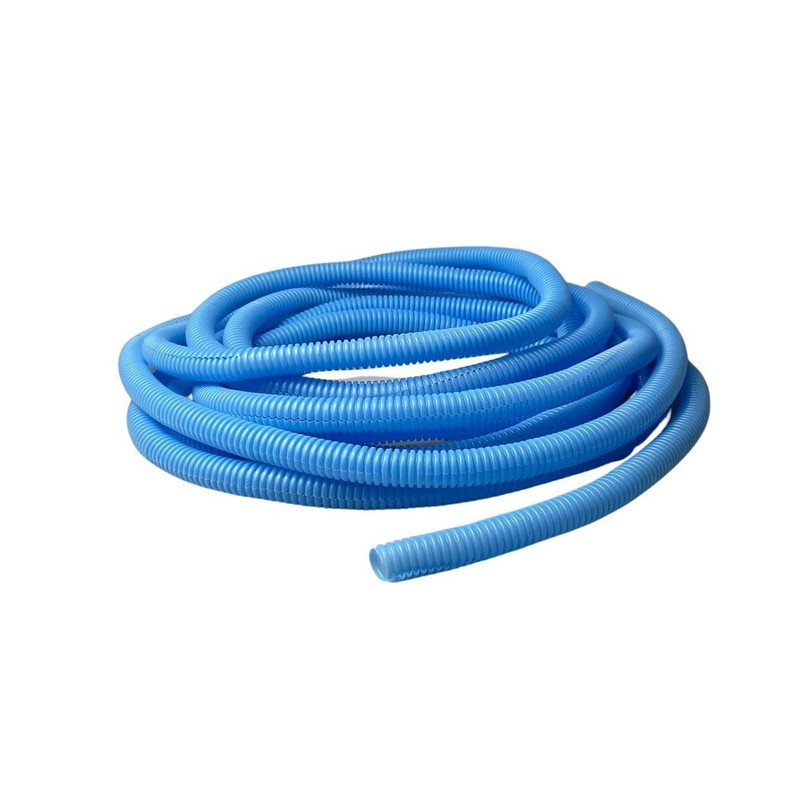 PE Blue Corrugated Conduit Flexi Pipe Tube Split 10mm -