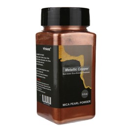 VITARIE Metallic Copper Mica Pigment Powder, 3.5 OZ/100 Grams Mica Powder for Soap Making, Resin Pigment Powder for Epoxy Resin, Slime, Bath Bomb, DIY Crafting Projects (Metallic Copper)