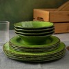 LEHAHA Melamine Dinnerware Set, 12-Piece Dishes Set, Lightweight and BPA
