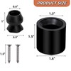 Covzoe 4 Pack Trailer Door Holder Kit, Rubber Low Profile