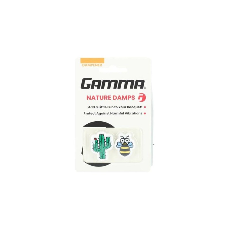 GAMMA Nature Tennis Dampener - Cactus & Bee - 2-Pack