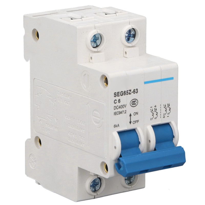 DC Miniature Circuit Breaker 2P 6KA 400V Air Switch for