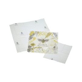 Kitchen Craft Natural Elements Eco-Friendly Set of Three Organic Cotton Beeswax Food Wraps