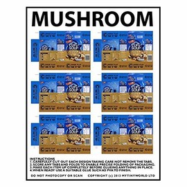 MyTinyWorld Dolls House Miniature Packaging Sheet of 6 Mushroom Cup a Soup