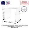 Marketing Holders 5" Clear Plexiglass Pedestal Lucite Acrylic Display Risers