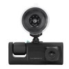 Car Traffic Recorder Night Vision 320mAh 3 Lens Front Rear