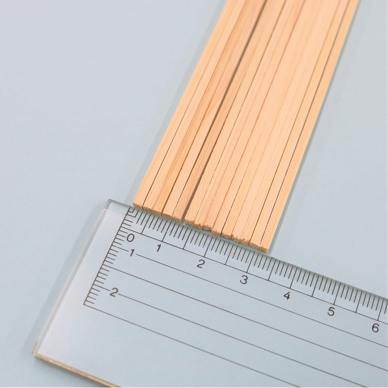 Takeda Cypress Square Lumber 2mm×2mm×300mm 14-piece set 【40-0702】