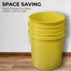 EconoHome 5-Gallon Yellow Bucket Pail Container without Lid | Metal