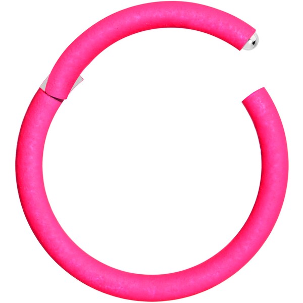 Body Candy Segment Hoop Nose Rings 18 Gauge 316l Surgical Steel Lip Ring Cartilage (1pc-10mm 18 gauge, pink)