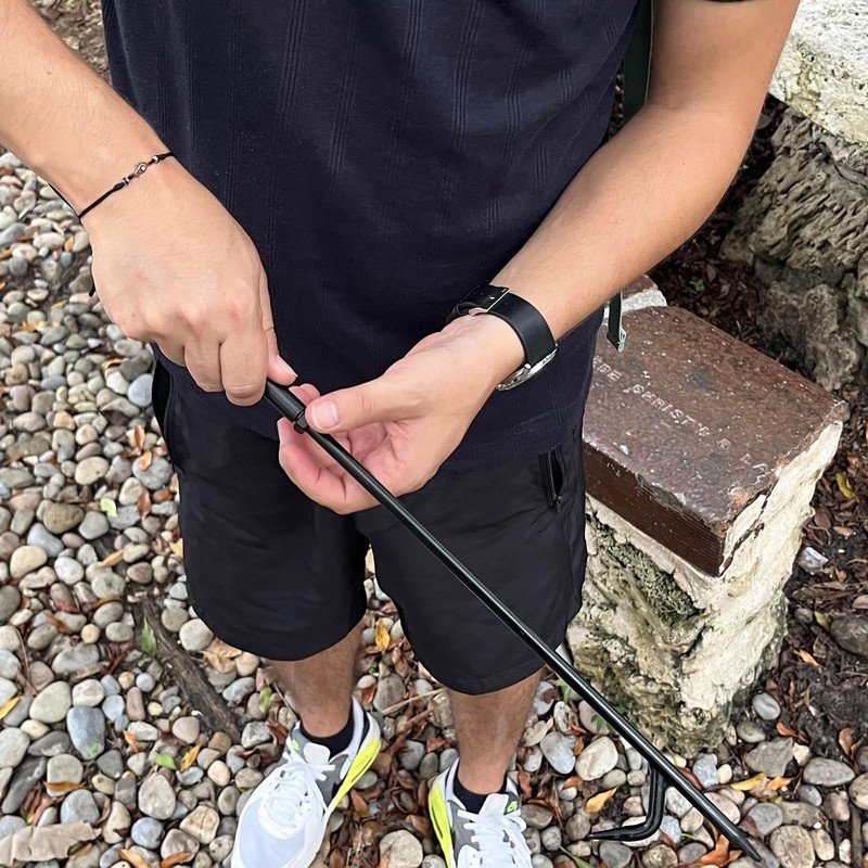 CKLT Fire Poker for Fire Pit Outdoor, 26inch Twisted Rope