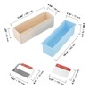3PCS 42 oz Blue Silicone Soap Molds with 2 Cutters,