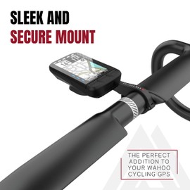 KOM Cycling Wahoo Fahrradhalterung mit Karbonoberfläche für Wahoo Elemnt Fahrradcomputer, Fahrradhalterung für Wahoo Elemnt, Elemnt Roam, und andere Wahoo-Modelle