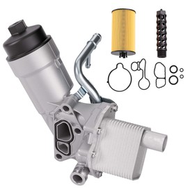 Engine Oil Cooler and Oil Filter Housing Assembly with Gaskets Fit for Chevy Buick 1.4L, Cruze 2011-2015, Cruze Limited 2016, Sonic 2012-2020, Trax 2015-2021, Encore 2013-2021, 918-428 88179-91400