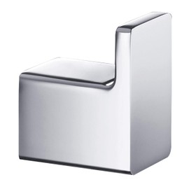 Blossom Single Robe Hook Rack Holder Hanger, Solid Brass Bathroom Accessory Shower Sponges, Wall Mount, Chrome BA02 601 01