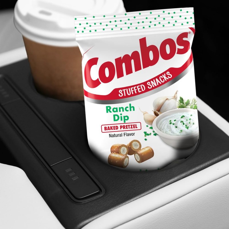 COMBOS Cheese Snacks - Ranch Dip and Crackers Snack Packs,