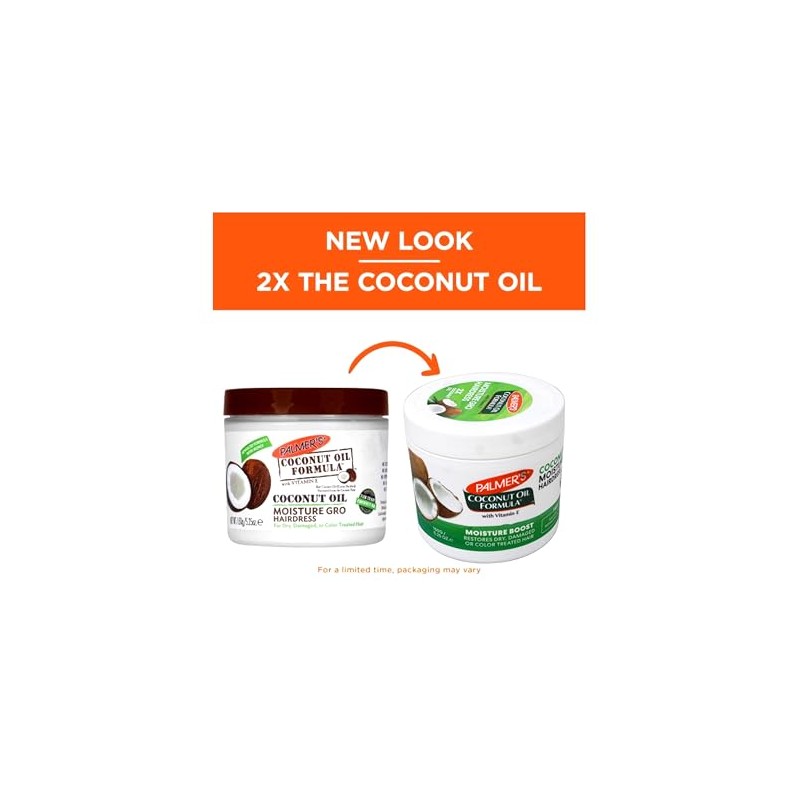 Palmers Coconut Oil Moisture Gro Hairdress Jar 5.25 Ounce (155ml)
