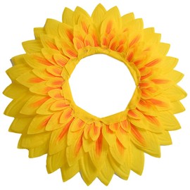 Sunflower Funny Sunflower Cosplay Costume Performance Props Sunflower Hat Hood for Dance Party Festival Games Kids