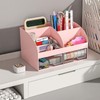 SYJINHUASY Multifunctional Desk Organiser, Compact Office Organiser with 5 Compartments