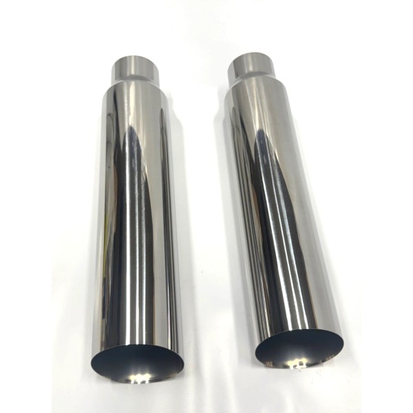 Gearhead Performance Stainless Polished Exhaust Tip Angle Cut 2 1/2