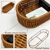Dealpoli Wicker Storage Basket, Rattan Baskets for Storage, Hand-Woven Wicker
