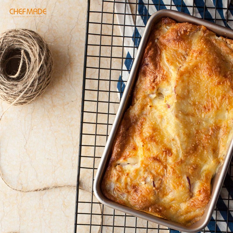 CHEFMADE 2LB Rectangle Loaf Pan, Non-Stick Oblong Bread and Meat