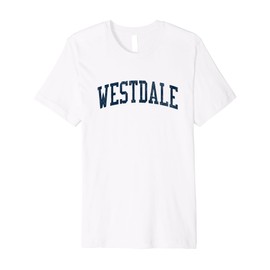 Westdale TX Vintage Athletic Sports JSN2 Navy Print Premium T-Shirt