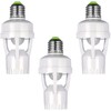 Hortsun 3 Pieces Hortsun Motion Sensor Light Socket Smart Screw