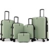 UIIMIII 5 Piece Luggage Set with Hard-Shell, Expandable, Lightweight, 360°