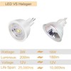 Noobibaba MR11 LED Bulb, MR11 GU4 LED 12 V Warm